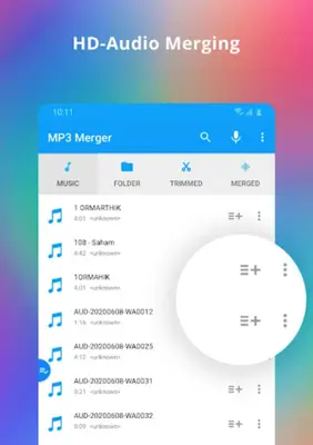 Mp3 merger Mp3 cutter android App screenshot 4